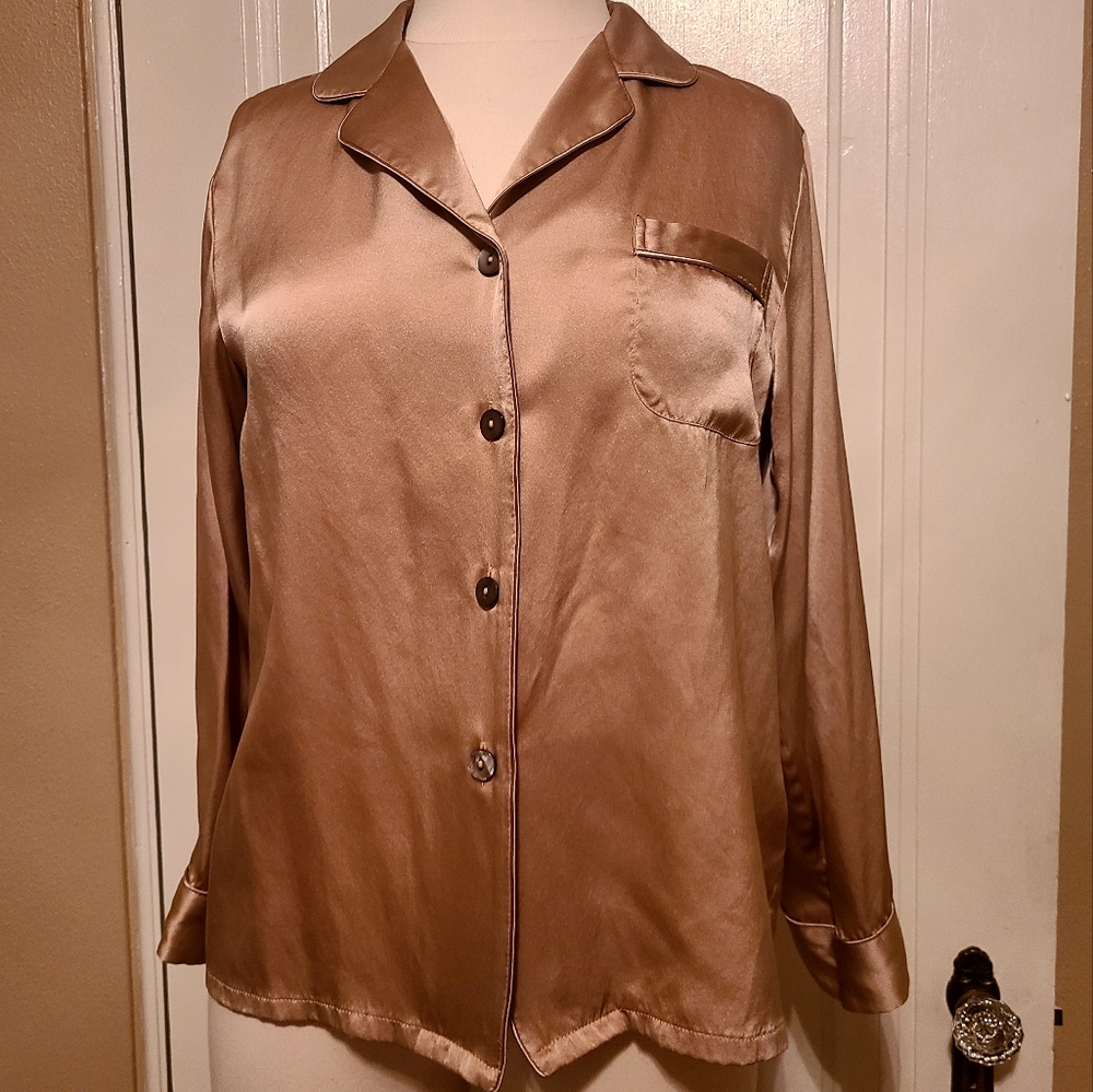 Silk Long Sleeve Blouse Small